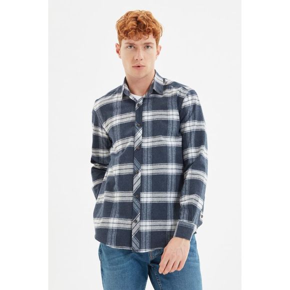 NWT Trendyol Men Regular fit Shirt collar Woven Shirt - Picture 1 of 8